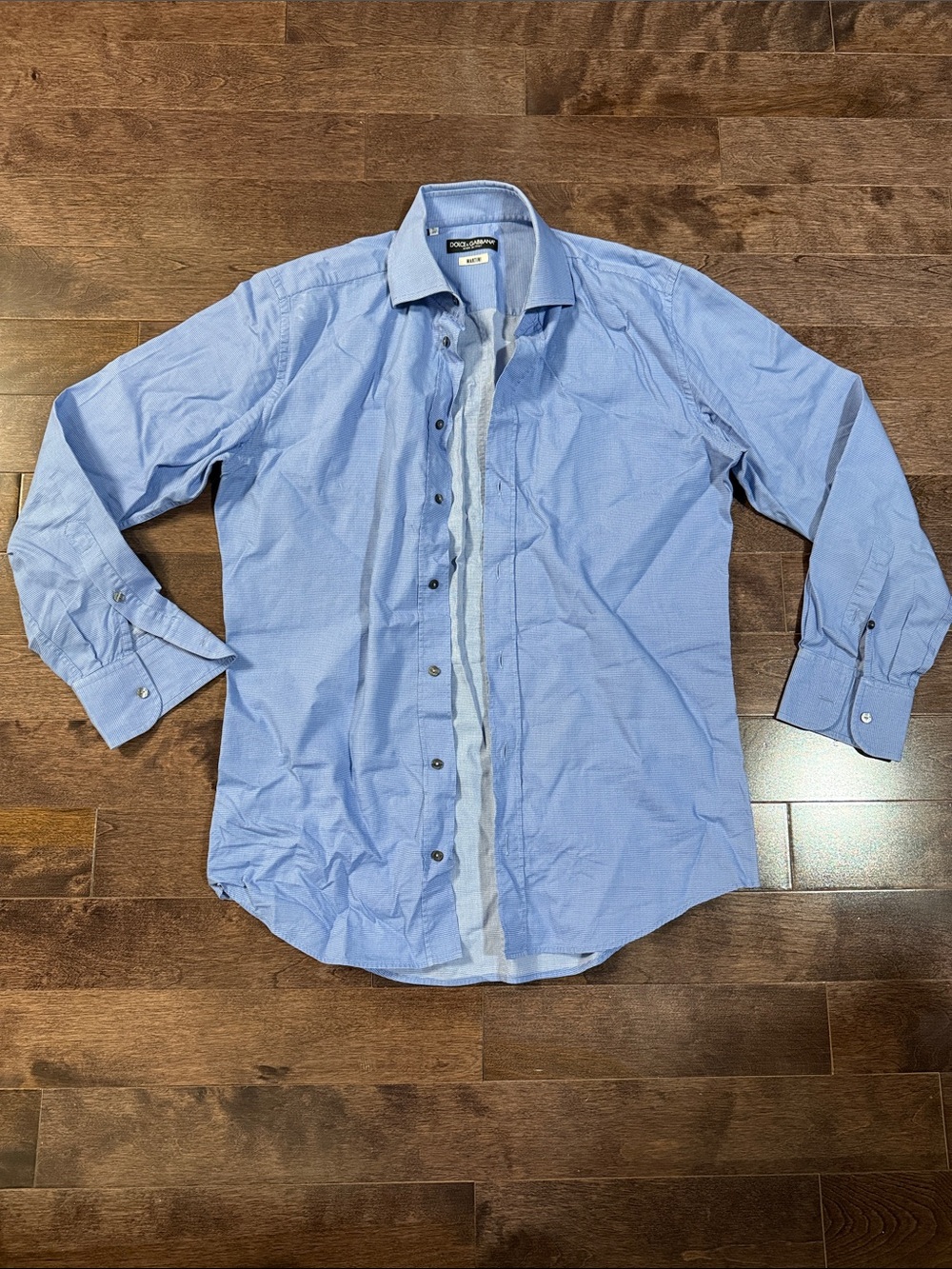 Dolce & Gabbana Sky Blue Men's Dress Shirt